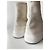 Khaite Stivaletti platform in pelle beige - vista 4