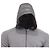 Felpa con cappuccio Moncler con zip e dettagli trapuntati in cotone grigio - vista 2