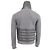 Felpa con cappuccio Moncler con zip e dettagli trapuntati in cotone grigio - vista 4