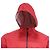 Giacca a vento Moncler con cappuccio e zip in poliammide rossa Rosso - vista 2