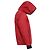 Giacca a vento Moncler con cappuccio e zip in poliammide rossa Rosso - vista 3