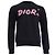 Dior x Kaws Crewneck Sweatshirt aus schwarzer Baumwolle