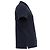 Polo Moncler con grande patch logo in cotone nero - vista 3