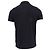 Polo Moncler con grande patch logo in cotone nero - vista 4