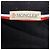 Polo Moncler con grande patch logo in cotone nero - vista 7