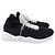 Fendi Low Top Strick-Sneaker aus schwarnem Neopren Schwarz - Ansicht 3