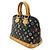Borsa Louis Vuitton Alma Monogram Multicolor Nero - vista 2