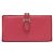 Cartera larga Hermès Béarn Soufflet Chevre Rosa Fucsia