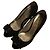 Autre Marque Décolleté open toe con fiocco in camoscio Ginza Kanematsu Nero - vista 2