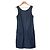 Armani Exchange ärmelloses Kleid aus Kunstleder Blau Marineblau - Ansicht 2