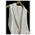 Autre Marque Chaleco Peplum ANAYI de Tweed Basket Blanco - vista 4