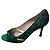 Manolo Blahnik Spitzen-Pumps Grün - Ansicht 3