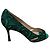 Manolo Blahnik Spitzen-Pumps Grün - Ansicht 5