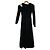 Autre Marque Snidel Jacquard-Kleid Schwarz