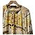 Autre Marque Chaqueta camisa elástica sin cuello con estampado floral LEONARD Castaño Multicolor Amarillo - vista 2