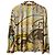 Autre Marque Chaqueta camisa elástica sin cuello con estampado floral LEONARD Castaño Multicolor Amarillo - vista 3