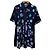 Autre Marque Hemdkleid mit Alphabet-Muster LEONARD SPORT Blau