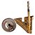 Autre Marque Orecchino a lobo Sympathy of Soul SV925 Initial A D'oro - vista 6