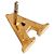 Autre Marque Orecchino a lobo Sympathy of Soul SV925 Initial A D'oro - vista 7