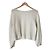 Autre Marque ROPE' Kurzstrickpullover aus Mohair-Seidenmischung Weiß Roh