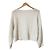 Autre Marque ROPE' Kurzstrickpullover aus Mohair-Seidenmischung Weiß Roh - Ansicht 2