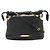Borsa a tracolla in pelle Burberry Check Marrone Nero