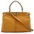 Bolsa 2way Fendi Peekaboo em couro e python Amarelo Mostarda