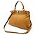 Bolsa 2way Fendi Peekaboo em couro e python Amarelo Mostarda - vista 2