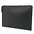 Borsa a pochette Louis Vuitton Damier Graphite Nero Grigio - vista 2