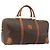 Céline CELINE Macadam Canvas Boston Bag PVC Leather Brown Gold