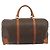Céline CELINE Macadam Canvas Boston Bag PVC Leather Brown Gold - vista 2
