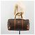 Céline CELINE Macadam Canvas Boston Bag PVC Leather Brown Gold - vista 24