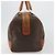 Céline CELINE Macadam Canvas Boston Bag PVC Leather Brown Gold - vista 4