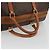 Céline CELINE Macadam Canvas Boston Bag PVC Leather Brown Gold - vista 7