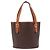 Céline CELINE Macadam Canvas Shoulder Bag PVC Leather Brown Gold - vista 2