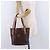 Céline CELINE Macadam Canvas Shoulder Bag PVC Leather Brown Gold - vista 25