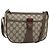 GUCCI GG Supreme Web Sherry Line Bag PVC Beige Gold 89 02 032
