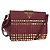 PRADA Shoulder Bag Safiano leather Bordeaux Gold
