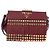PRADA Shoulder Bag Safiano leather Bordeaux Gold - vista 13