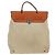 Hermès HERMES Herbag A Dos Backpack Canvas 2way Beige Silver - vista 2