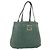FENDI Hand Bag Leather Green Gold