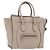 Céline CELINE Luggage Micro Shopper Hand Bag Leather Beige