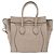 Céline CELINE Luggage Micro Shopper Hand Bag Leather Beige - vista 2