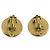 CHANEL Earring Metal Gold Tone Red CC - vista 3