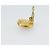 CHANEL Earring Metal Gold Tone Red CC - vista 9
