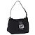 Bolso de hombro FENDI Mamma Baguette en jersey de algodón, negro y plata, auténtico 193880