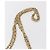 Borsa a tracolla CHANEL Matelassé con catena, in pelle di agnello beige e oro, con logo CC, 152441 - vista 14
