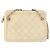 Borsa a tracolla CHANEL Matelassé con catena, in pelle di agnello beige e oro, con logo CC, 152441 - vista 2