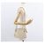 Borsa a tracolla CHANEL Matelassé con catena, in pelle di agnello beige e oro, con logo CC, 152441 - vista 26