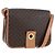 Céline Borsa a tracolla CELINE Macadam in tela, PVC e pelle, marrone e oro, autentica 191817V